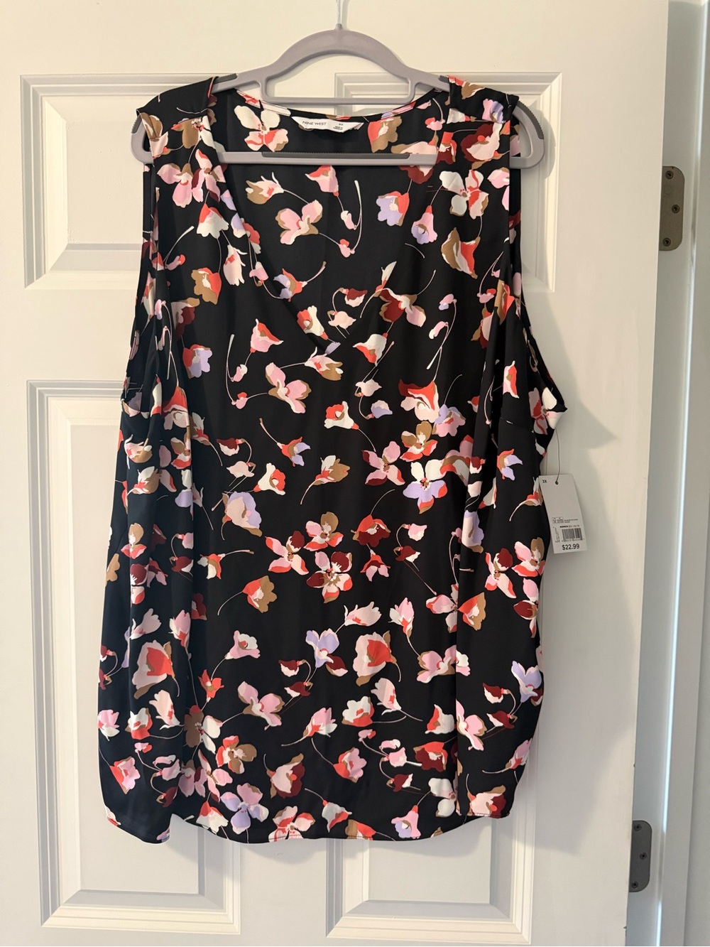 Nine West Women’s Floral Tank Top Blouse